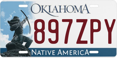 OK license plate 897ZPY