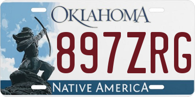 OK license plate 897ZRG