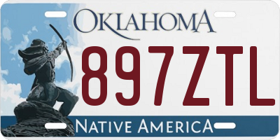 OK license plate 897ZTL