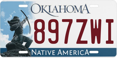 OK license plate 897ZWI