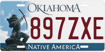 OK license plate 897ZXE