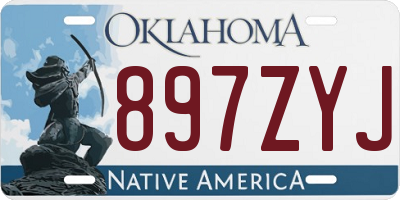 OK license plate 897ZYJ