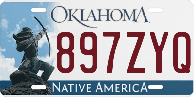 OK license plate 897ZYQ