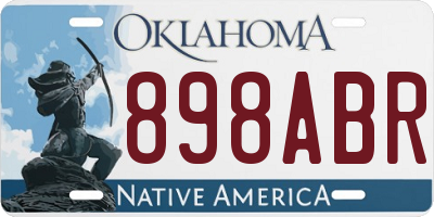 OK license plate 898ABR