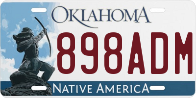 OK license plate 898ADM