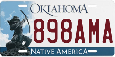 OK license plate 898AMA