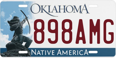 OK license plate 898AMG