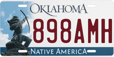 OK license plate 898AMH