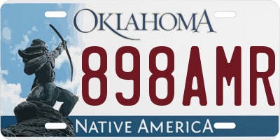 OK license plate 898AMR