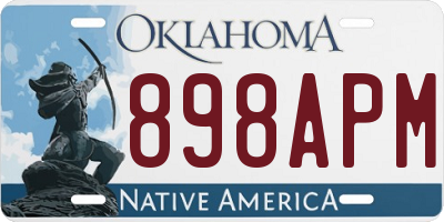 OK license plate 898APM