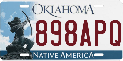 OK license plate 898APQ