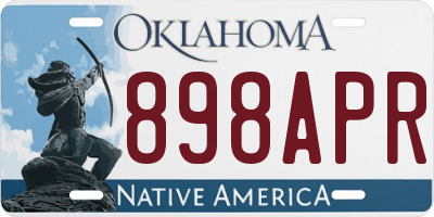 OK license plate 898APR