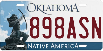OK license plate 898ASN