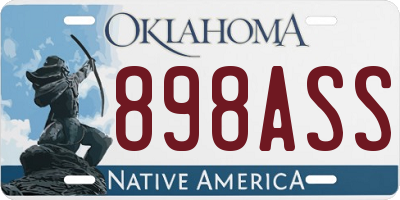 OK license plate 898ASS