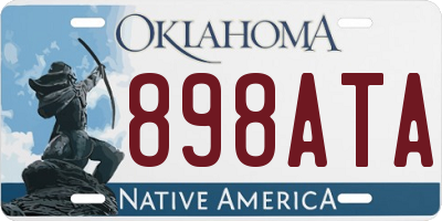 OK license plate 898ATA