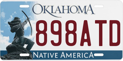 OK license plate 898ATD