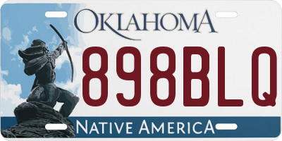 OK license plate 898BLQ