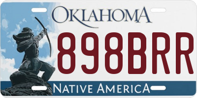 OK license plate 898BRR