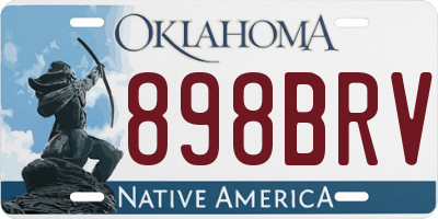 OK license plate 898BRV