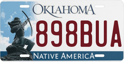 OK license plate 898BUA