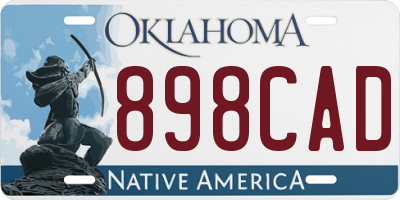 OK license plate 898CAD