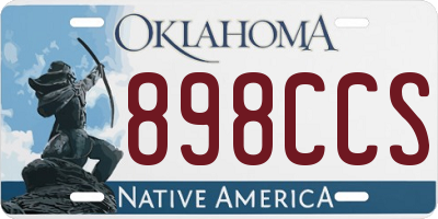 OK license plate 898CCS