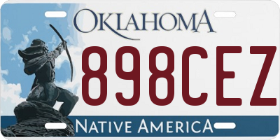 OK license plate 898CEZ