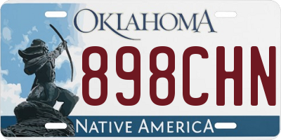 OK license plate 898CHN