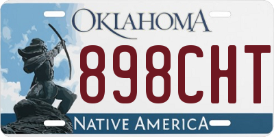 OK license plate 898CHT