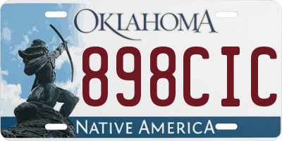 OK license plate 898CIC