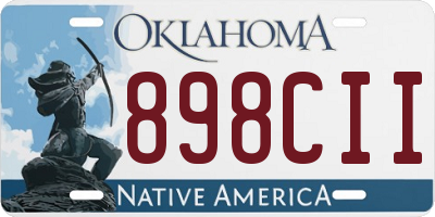 OK license plate 898CII
