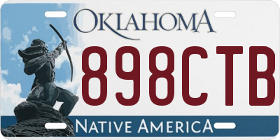 OK license plate 898CTB