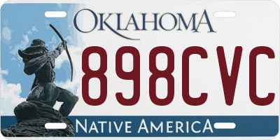 OK license plate 898CVC