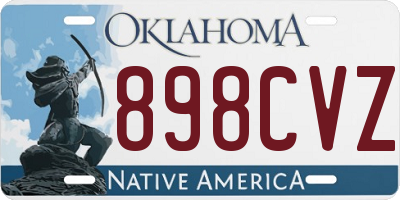 OK license plate 898CVZ