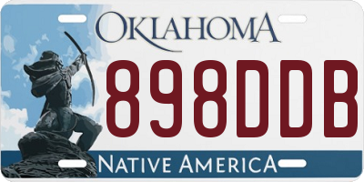 OK license plate 898DDB