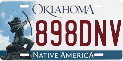 OK license plate 898DNV