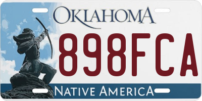 OK license plate 898FCA
