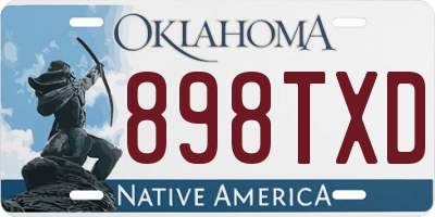 OK license plate 898TXD