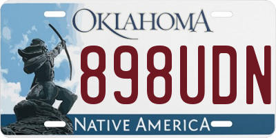 OK license plate 898UDN