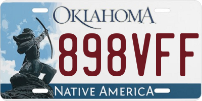 OK license plate 898VFF