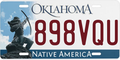 OK license plate 898VQU