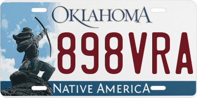 OK license plate 898VRA
