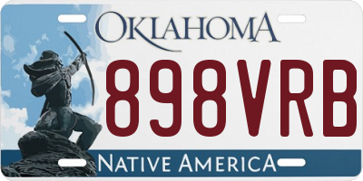 OK license plate 898VRB