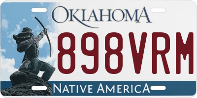 OK license plate 898VRM