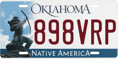 OK license plate 898VRP