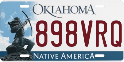 OK license plate 898VRQ