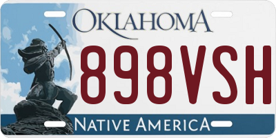 OK license plate 898VSH