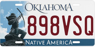 OK license plate 898VSQ