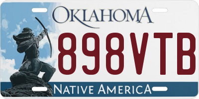 OK license plate 898VTB