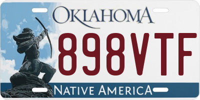 OK license plate 898VTF